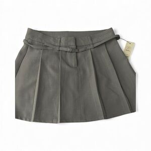 No Boundaries Charcoal Skirt with Belt